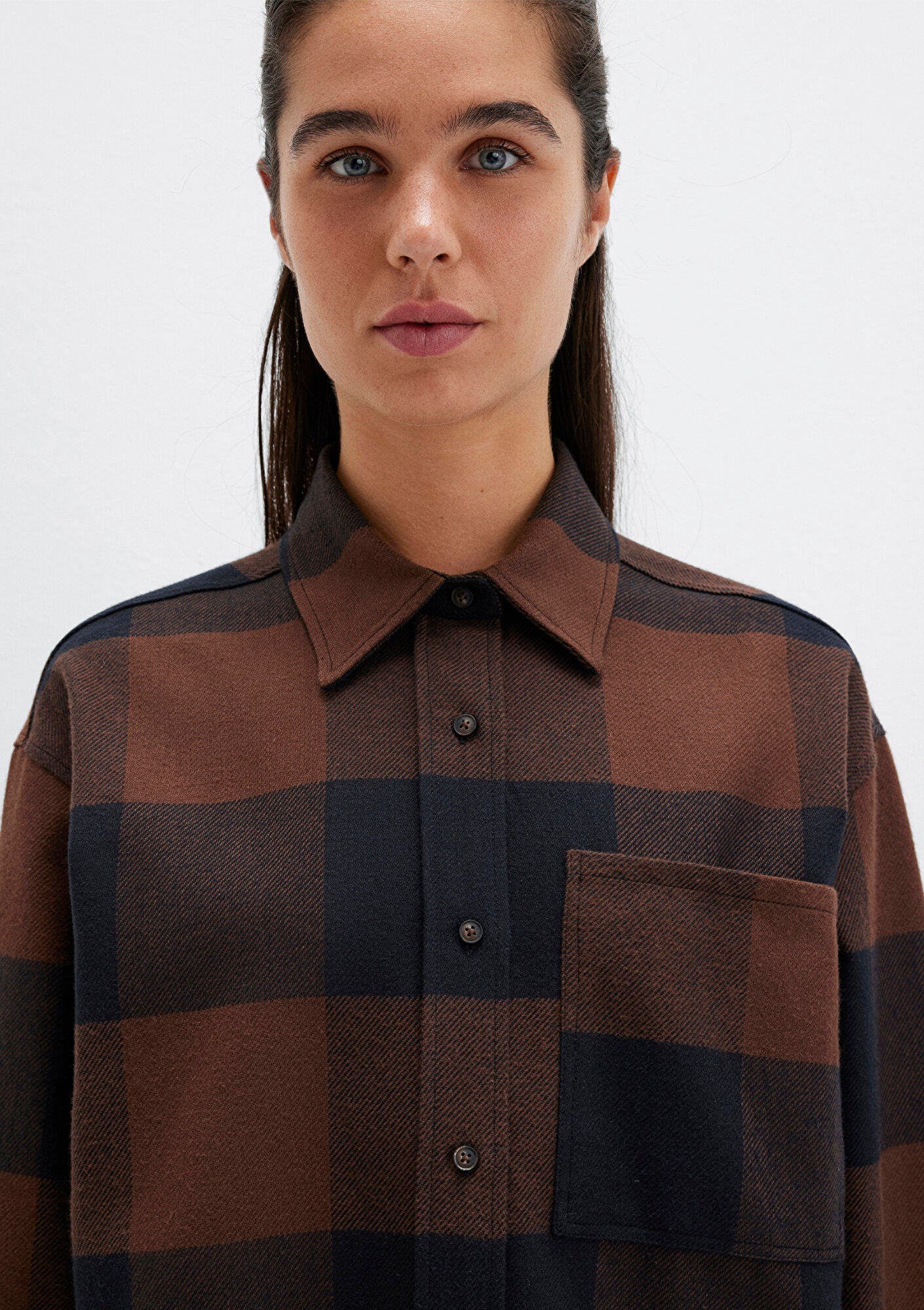 Checkered Brown Shirt