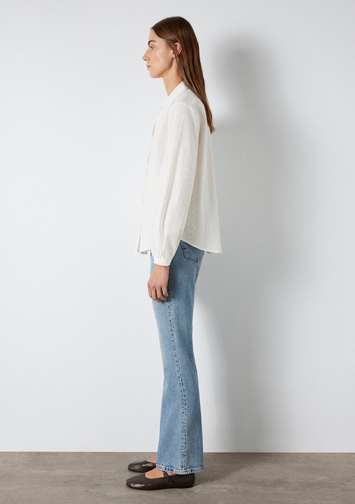 Embroidered White Shirt