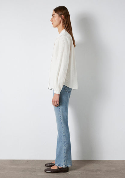 Embroidered White Shirt