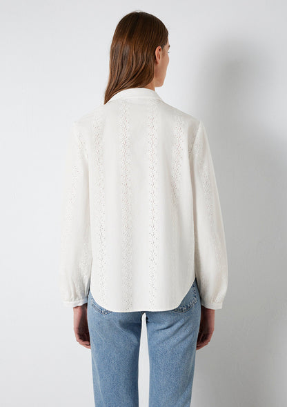 Embroidered White Shirt