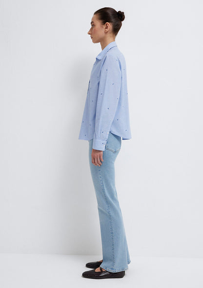 Printed Blue Shirt
