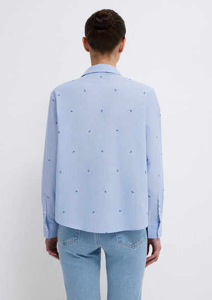 Printed Blue Shirt