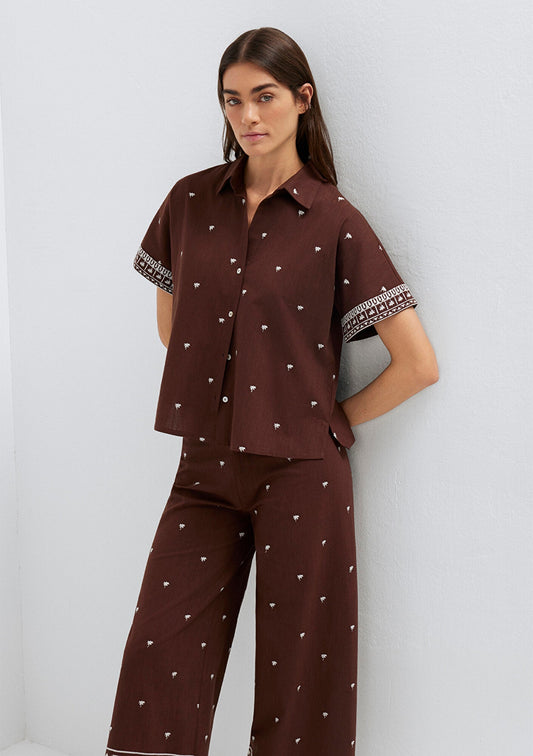 Printed Ecru Shirt