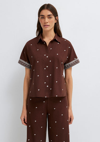 Printed Ecru Shirt