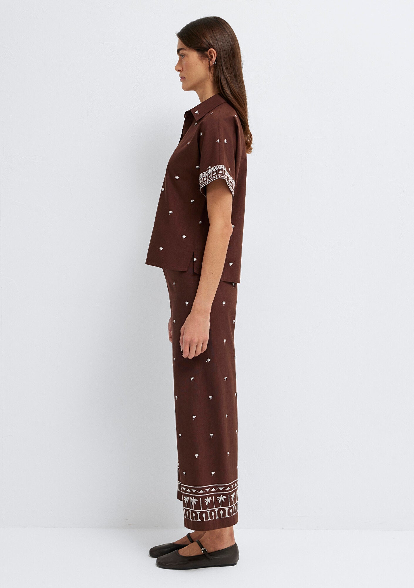 Printed Ecru Shirt