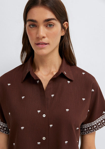 Printed Ecru Shirt