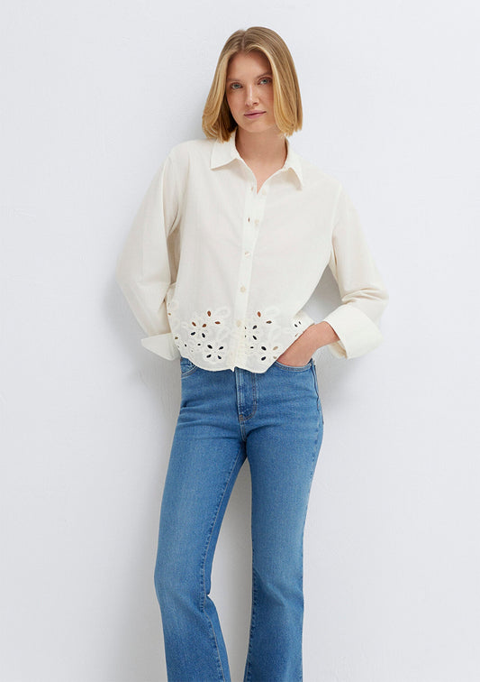 Printed Ecru Shirt
