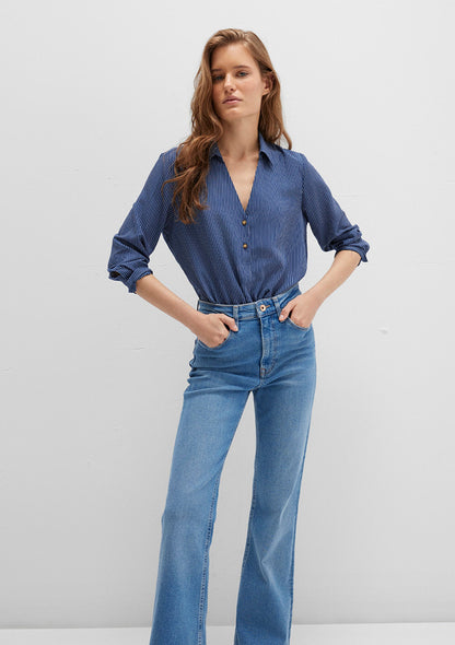 Striped Navy Blouse