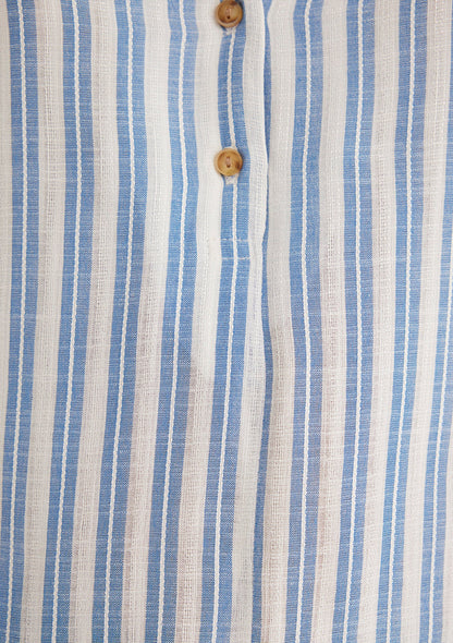 Striped White Blouse