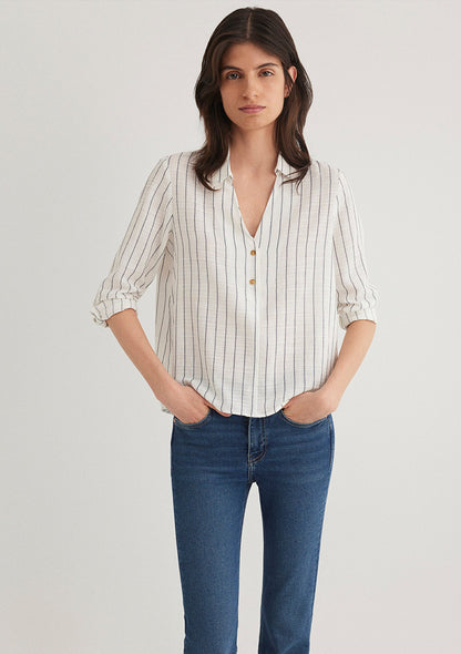 Striped Grey Blouse