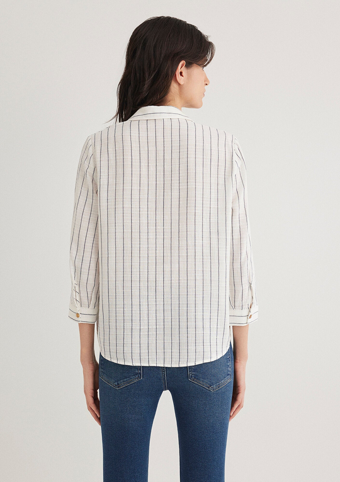 Striped Grey Blouse