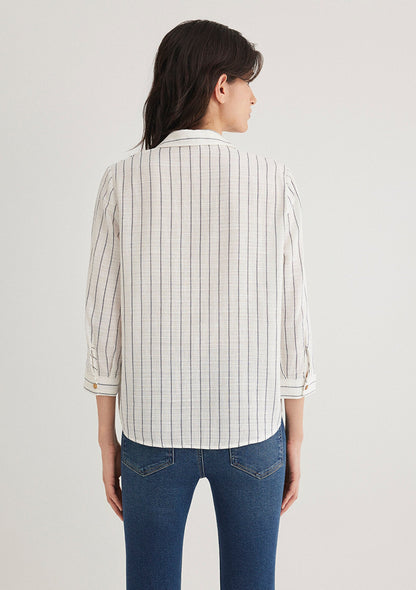 Striped Grey Blouse