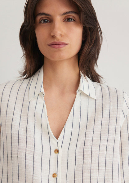 Striped Grey Blouse