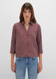 Striped Burgundy Blouse