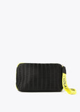 12404005-Neon logo mesh toiletry bag-Black
