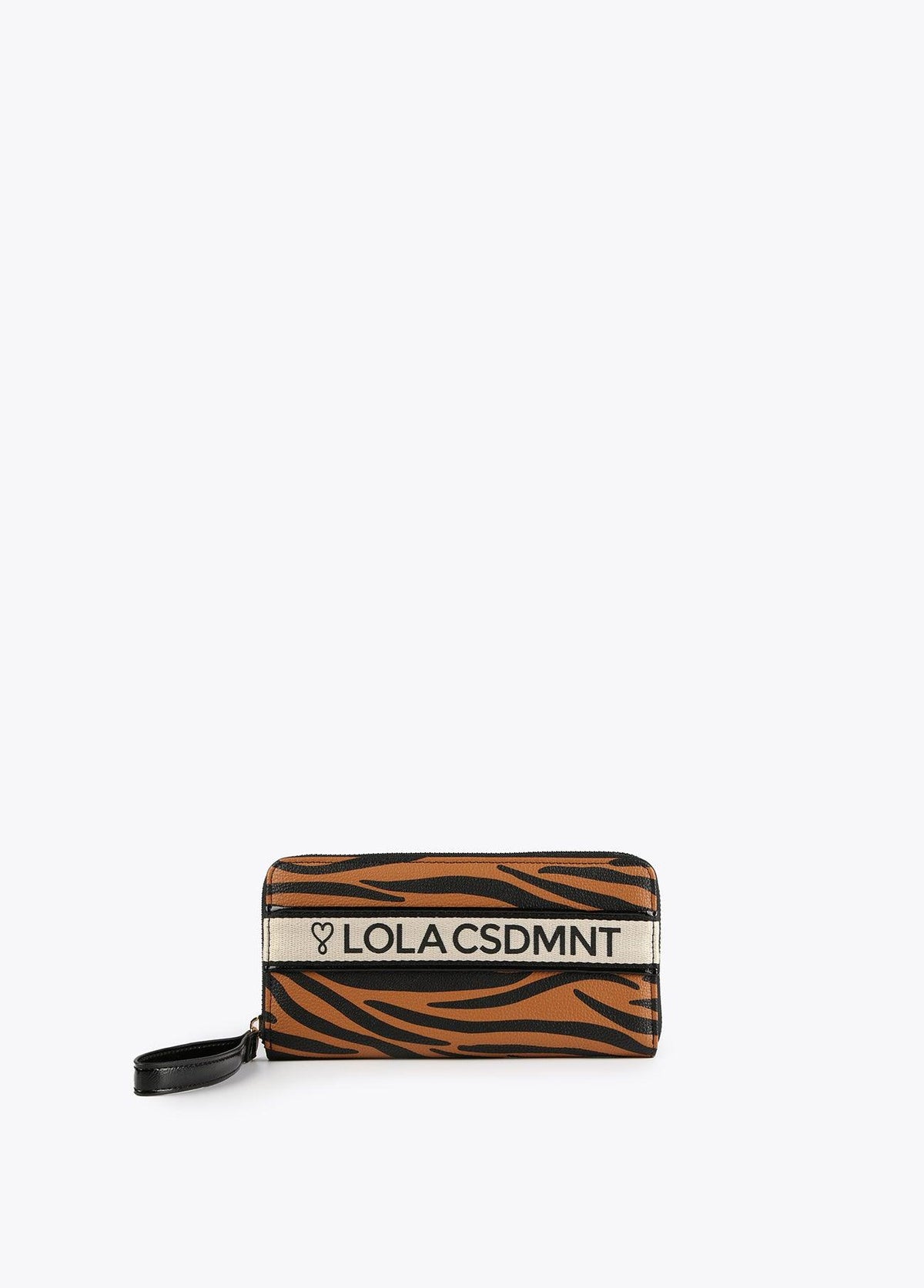 12405010-Zebra print wallet-Brown