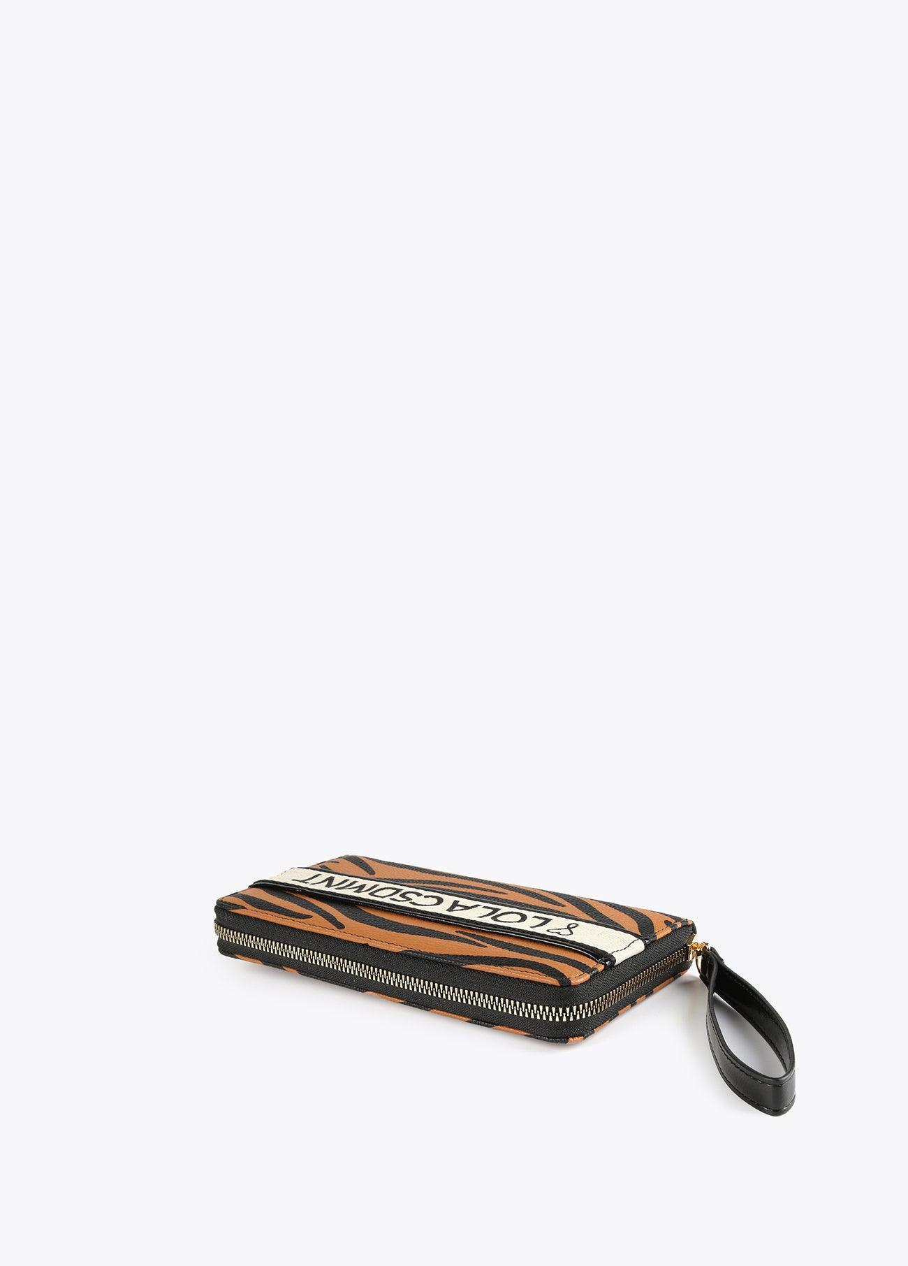 12405010-Zebra print wallet-Brown