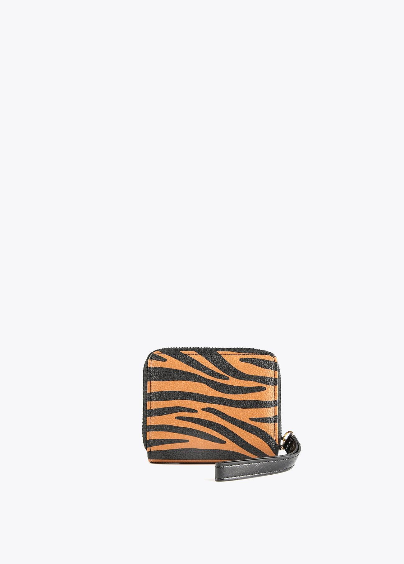12405011-Zebra print purse-Brown