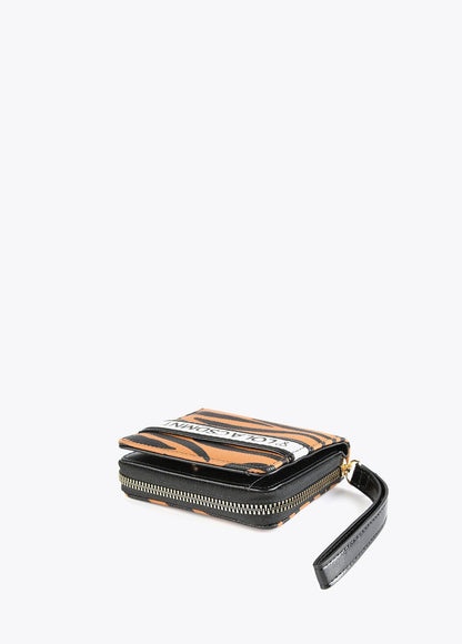 12405011-Zebra print purse-Brown