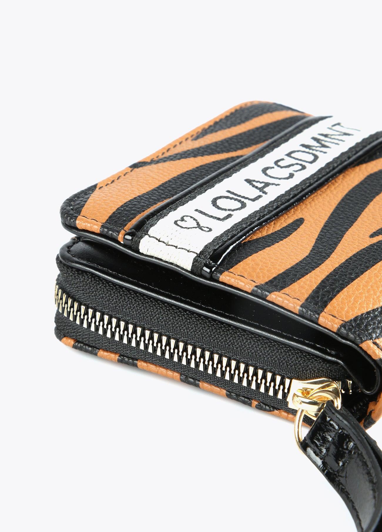 12405011-Zebra print purse-Brown