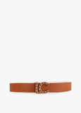 12407013-LC braided buckle belt-Brown