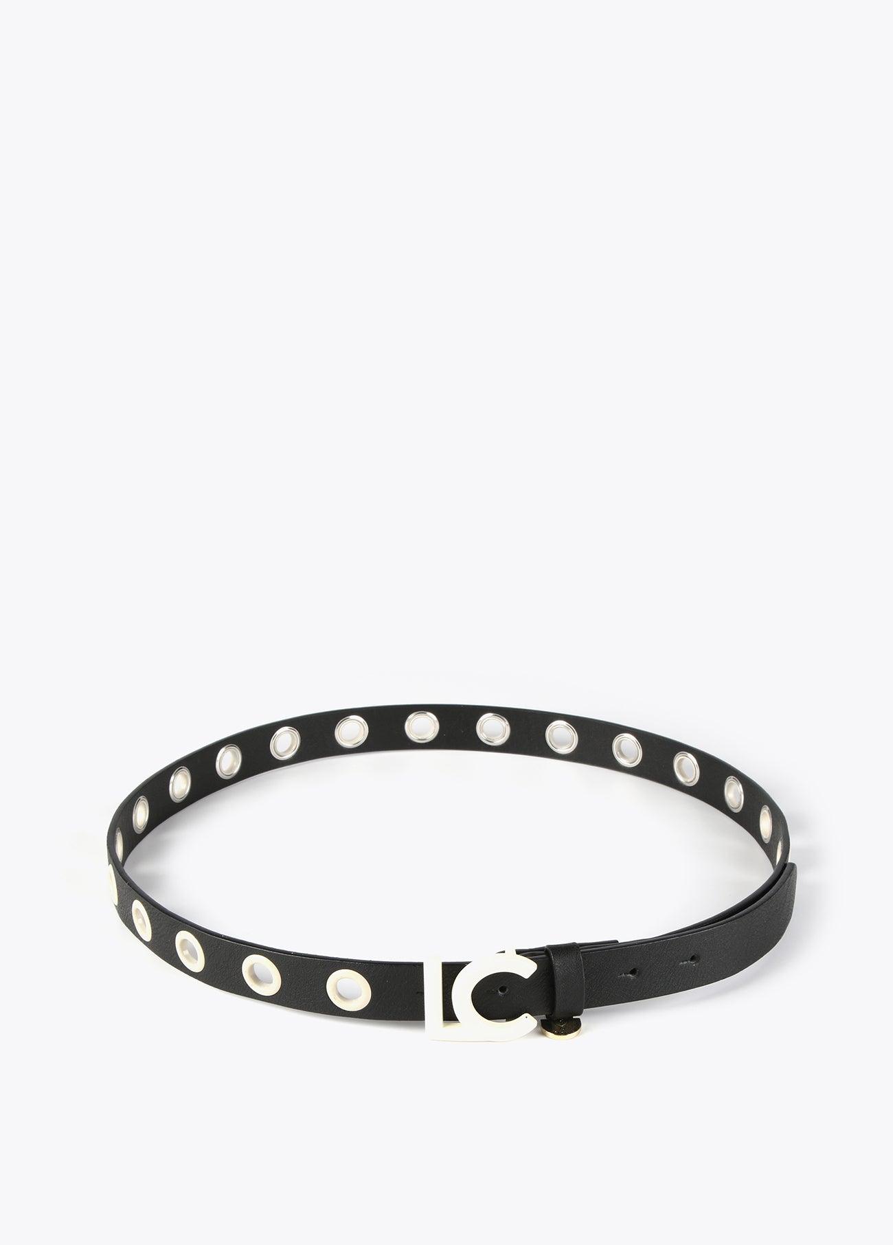 12407014-LC buckle belt-Black