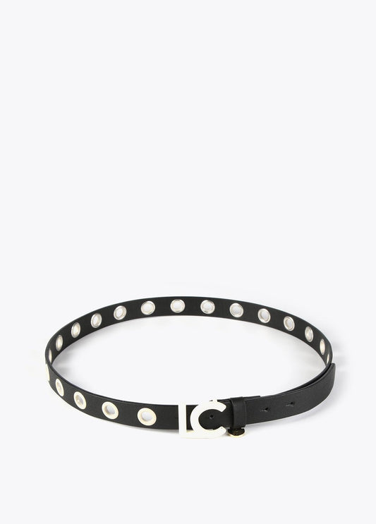 12407014-LC buckle belt-Black