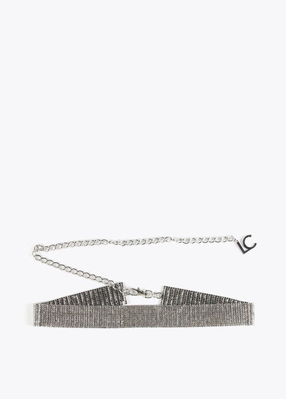 12407020-Crystal belt-Silver