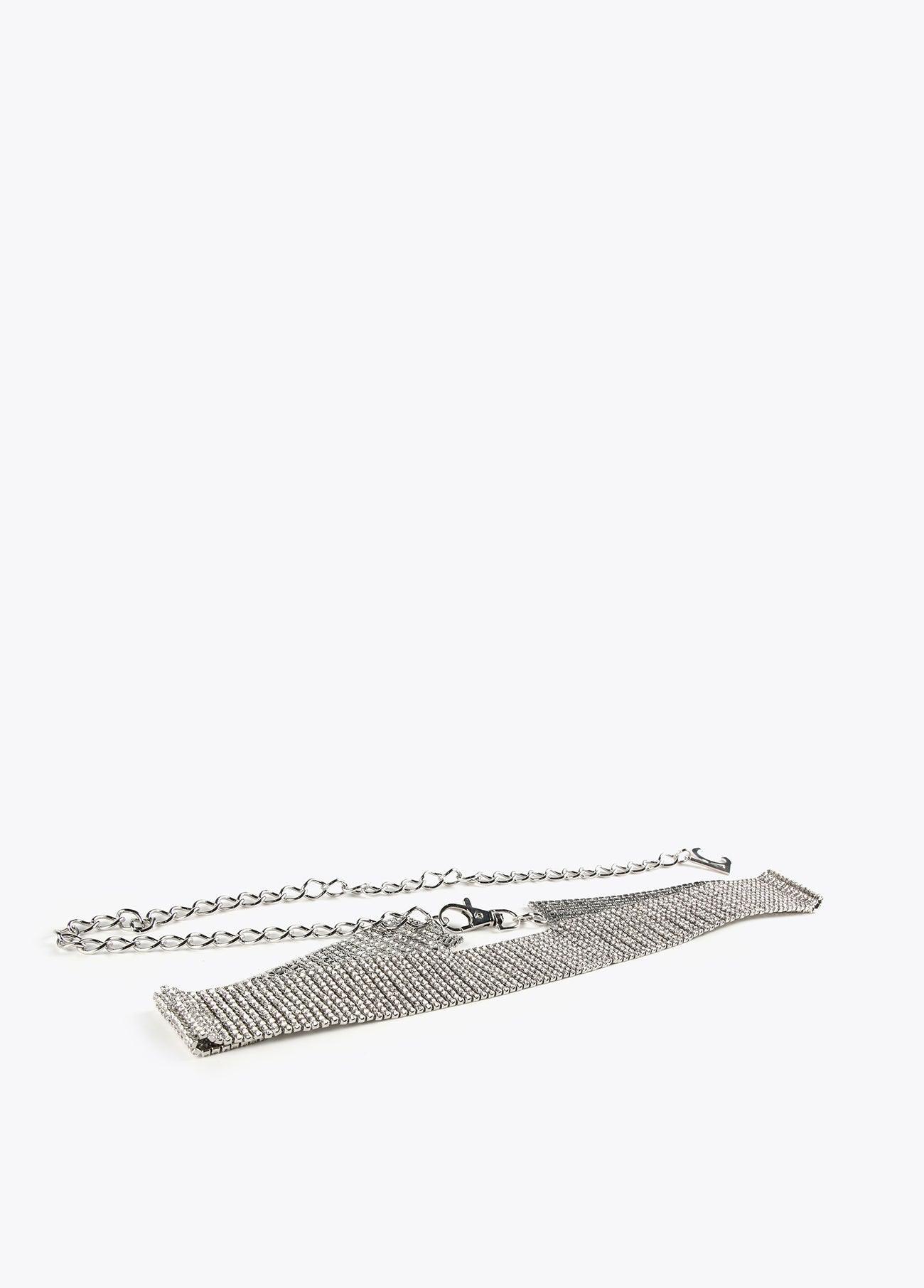 12407020-Crystal belt-Silver