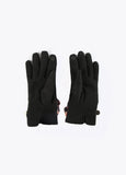 12409009-Animal print knot gloves-Black