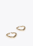12410001-Heart earrings-Golden