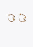 12410012-Bouclé hoop earrings-Golden