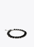 12411025-Crystal choker necklace-Black