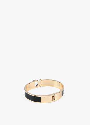 12413004-LC lacquered bracelet-Black