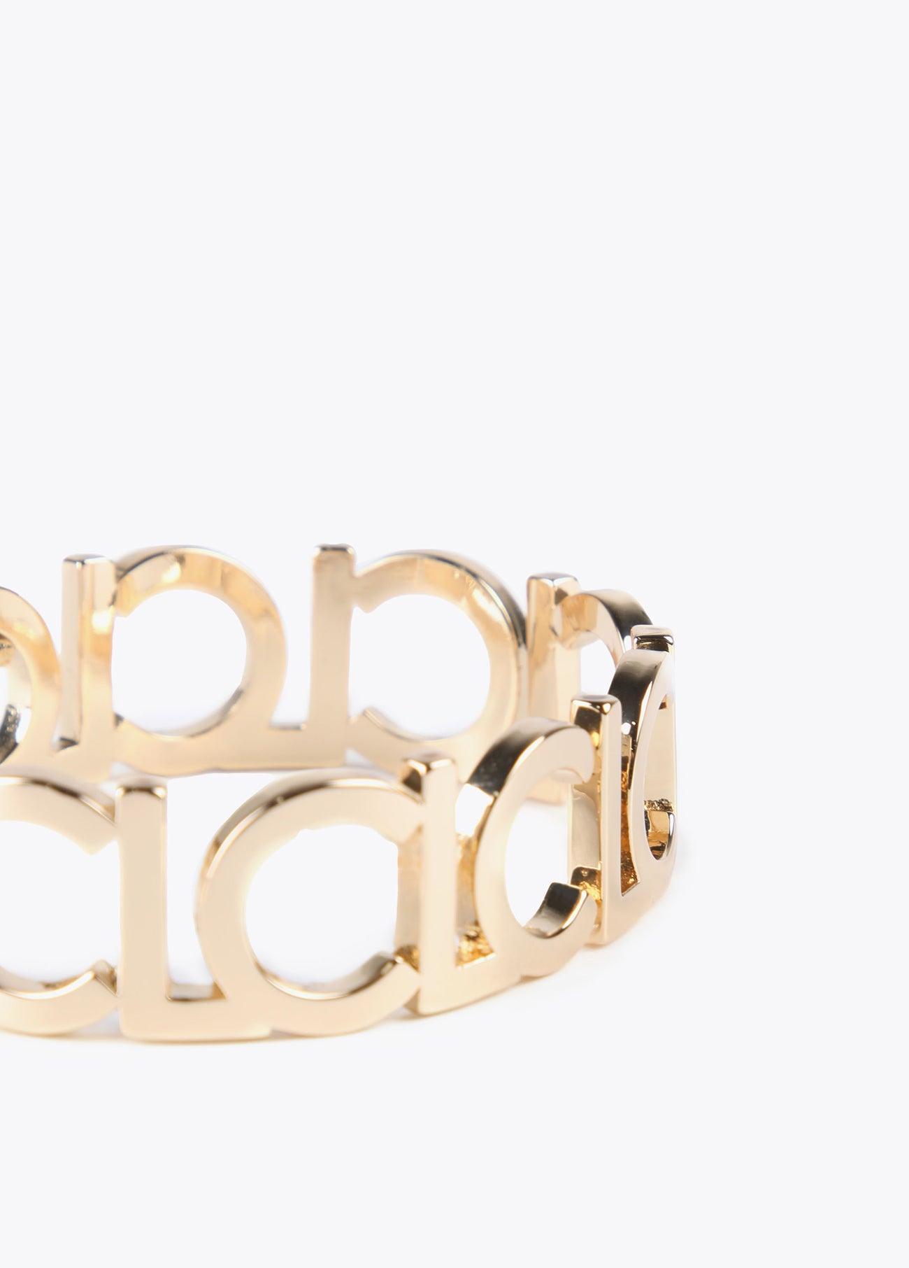 12413005-Logo bracelet-Golden