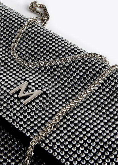 12421002-Crystal clutch-White