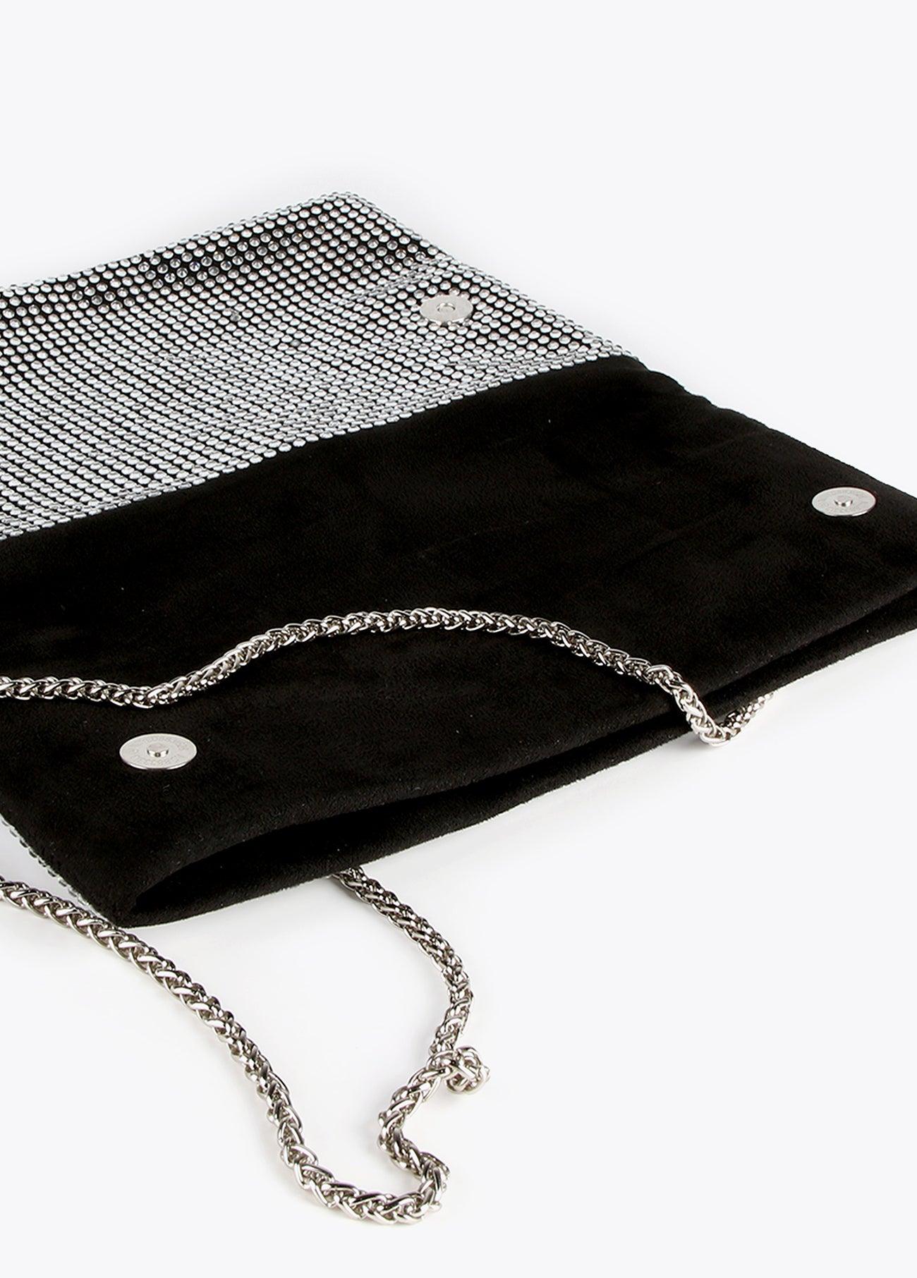 12421002-Crystal clutch-White