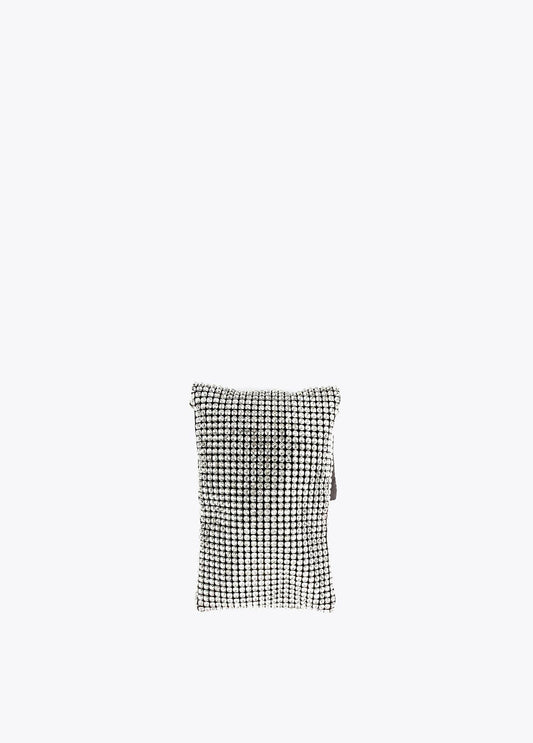 12421003-Small bag with crystals-White