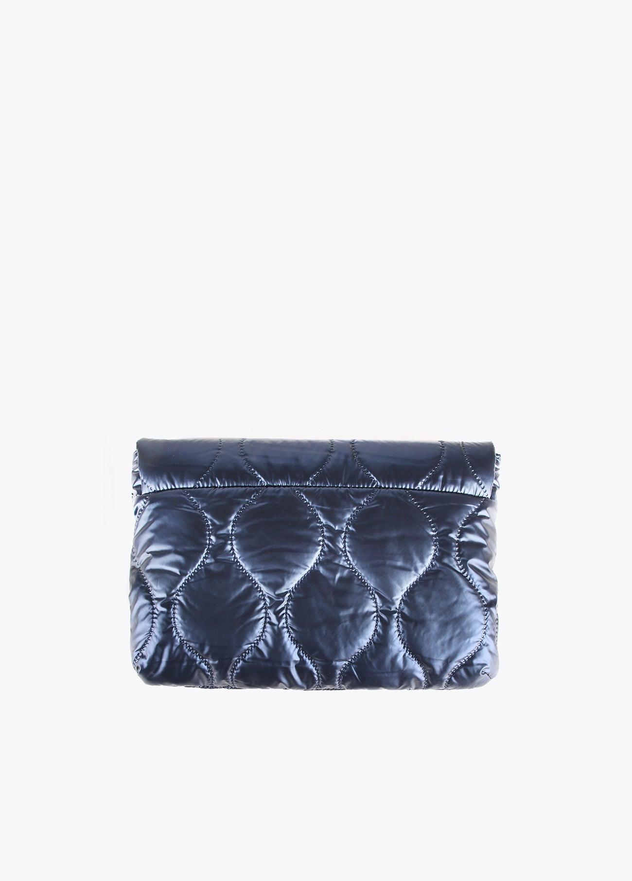 12423005-Metallic padded laptop sleeve-Blue