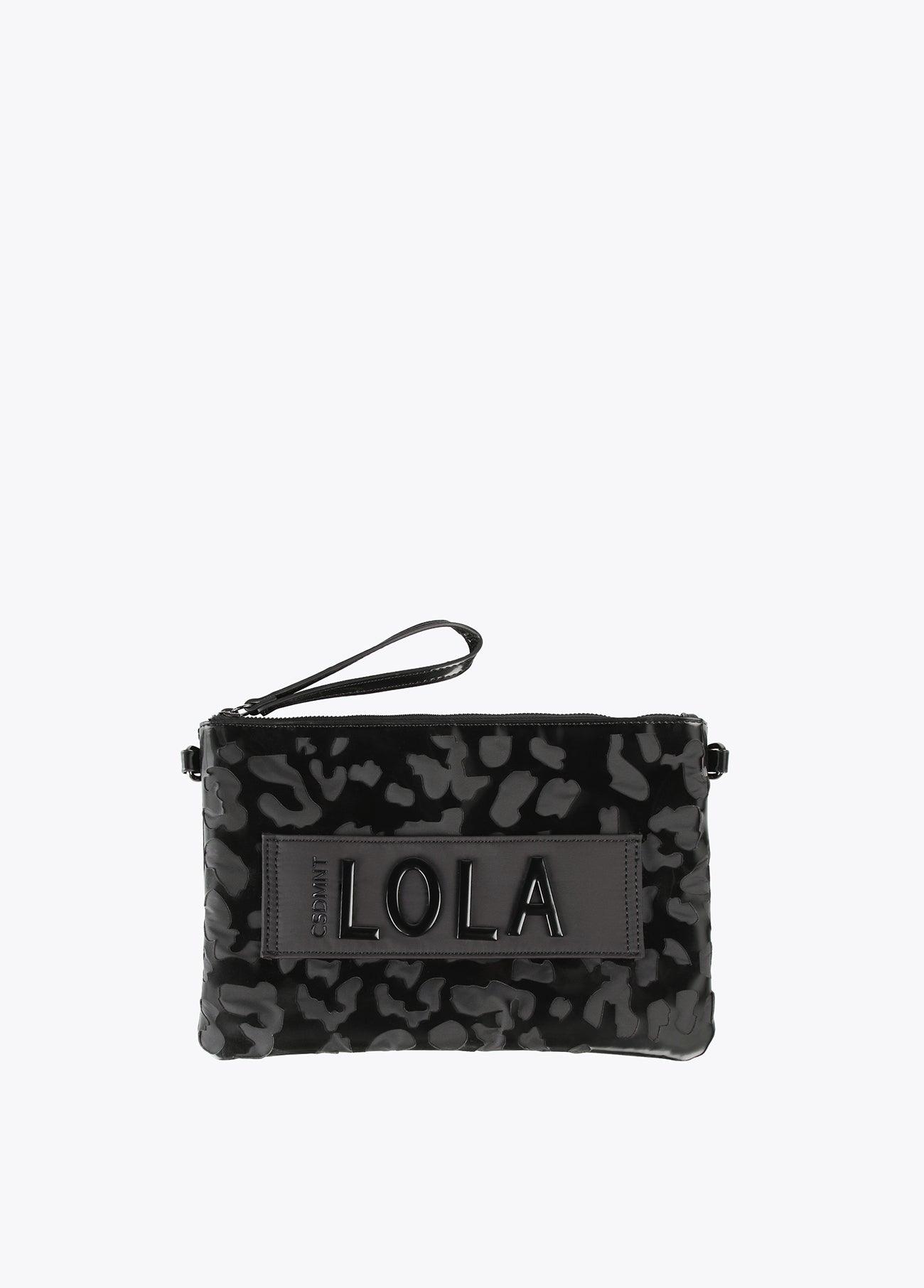 12424003-Animal print wallet-Black