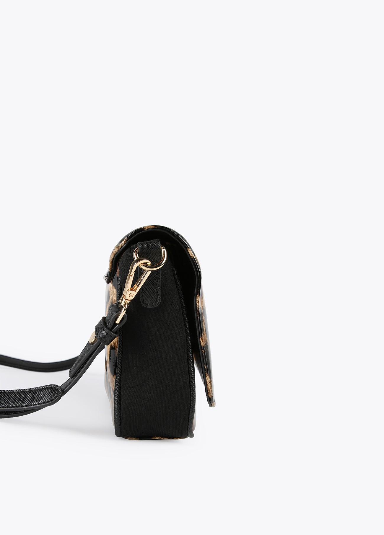 12427002-Animal print laminated effect crossbody bag-Printed