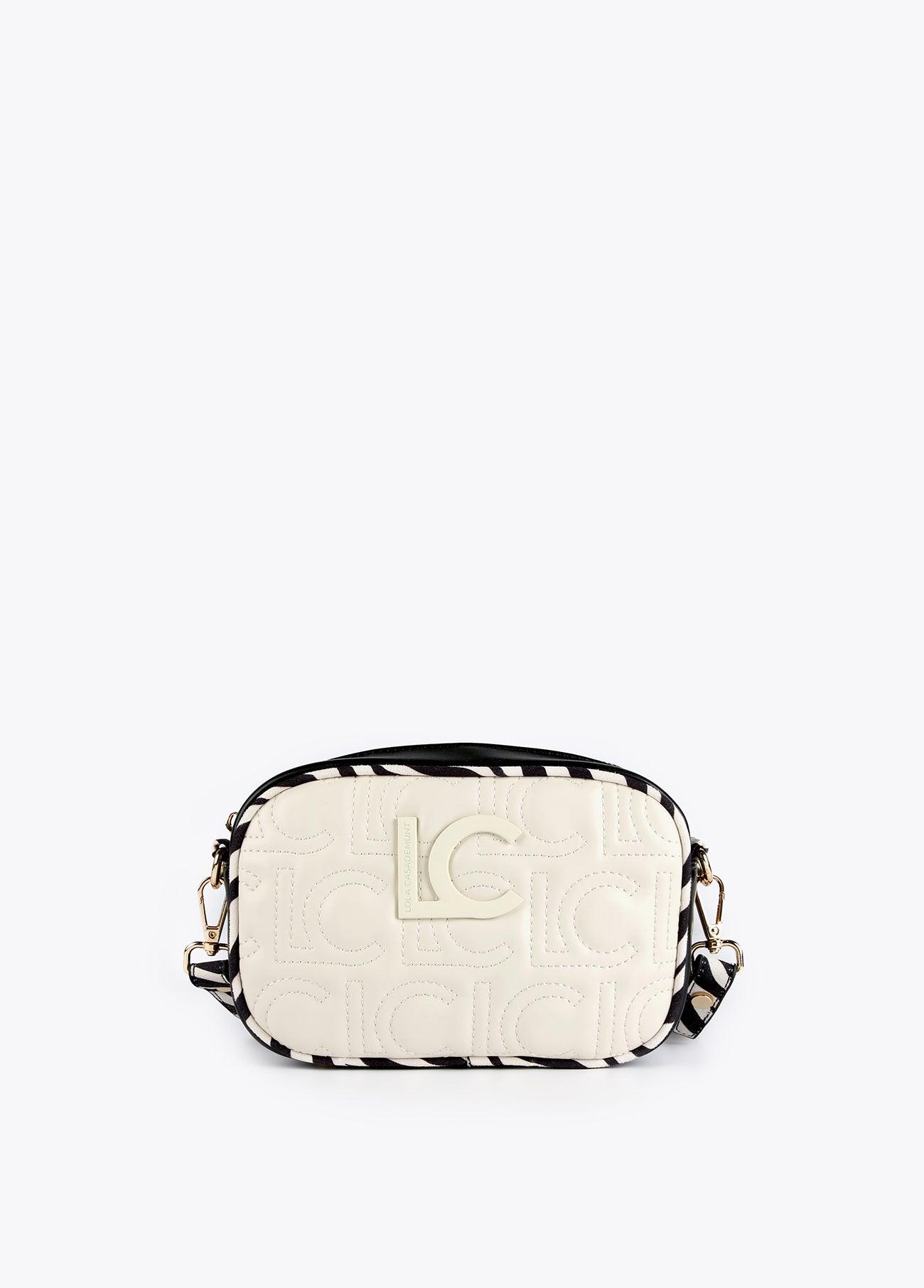 12427005-Two-tone animal print crossbody bag-Black