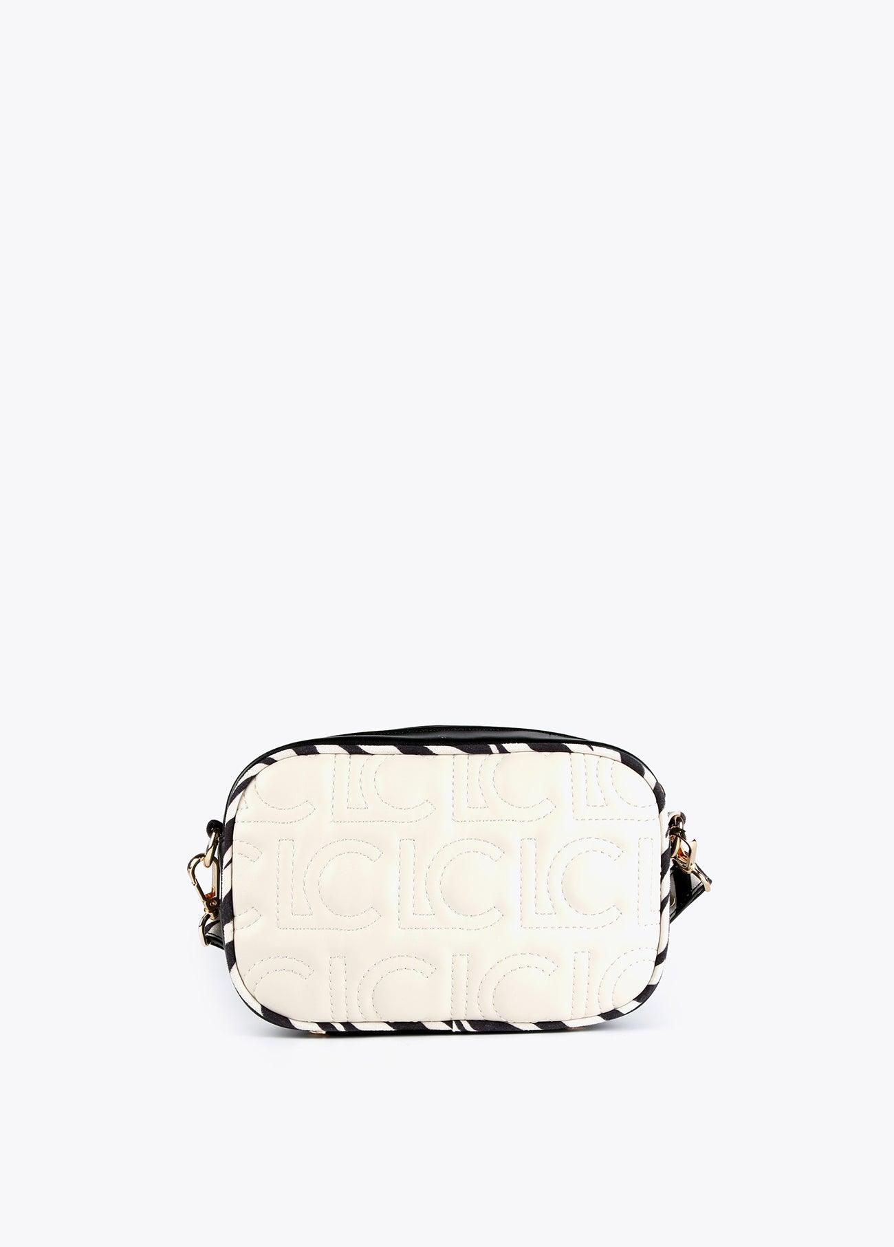 12427005-Two-tone animal print crossbody bag-Black