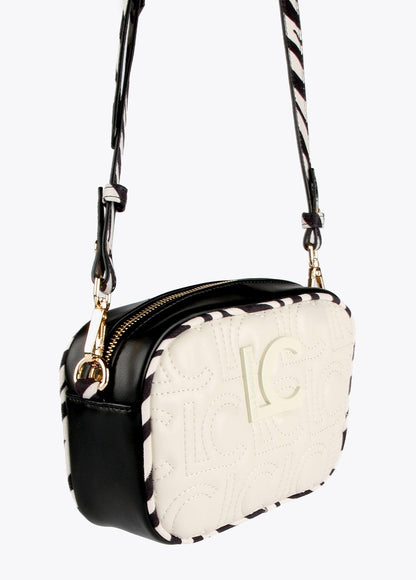 12427005-Two-tone animal print crossbody bag-Black