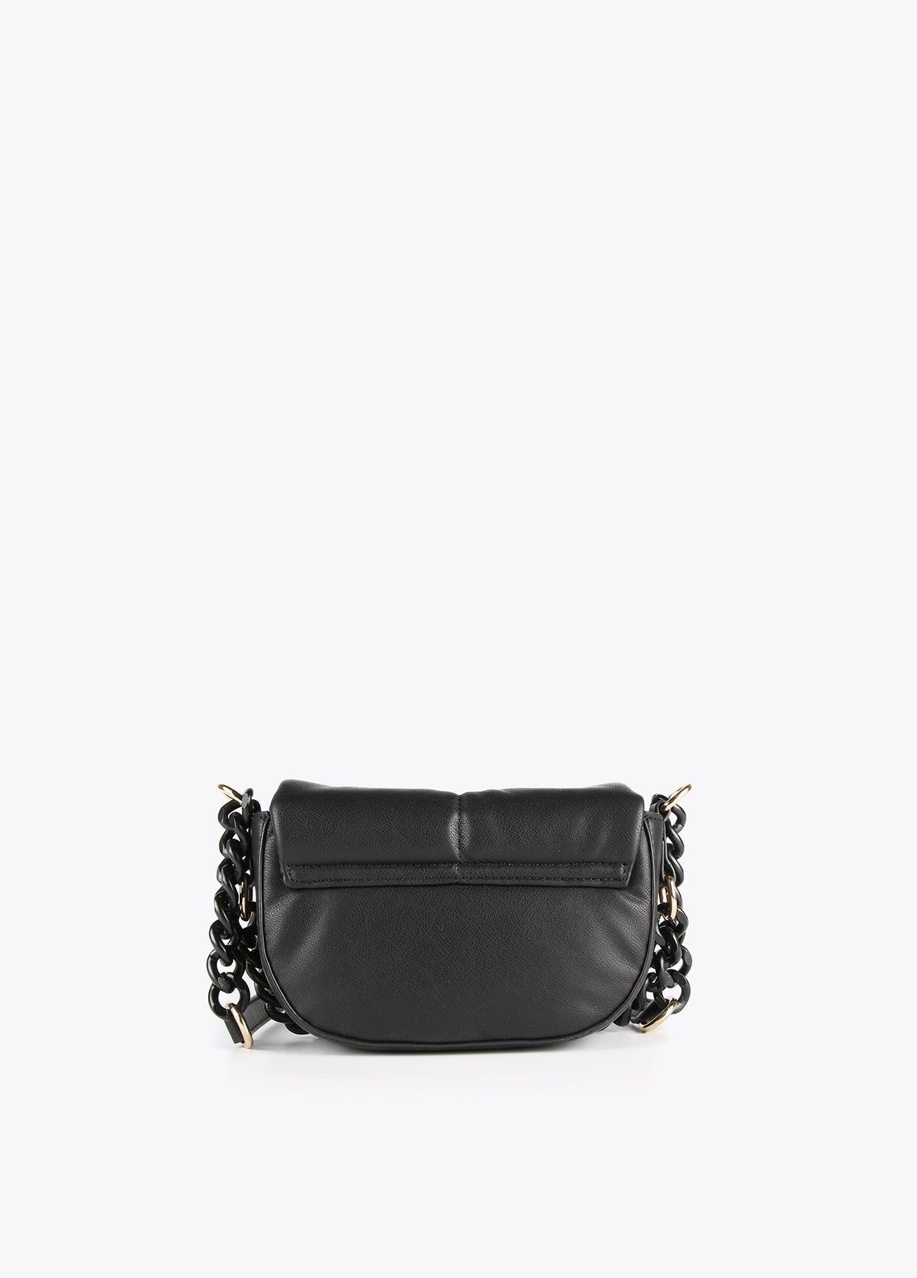 12427009-Quilted crossbody bag with flap-Black