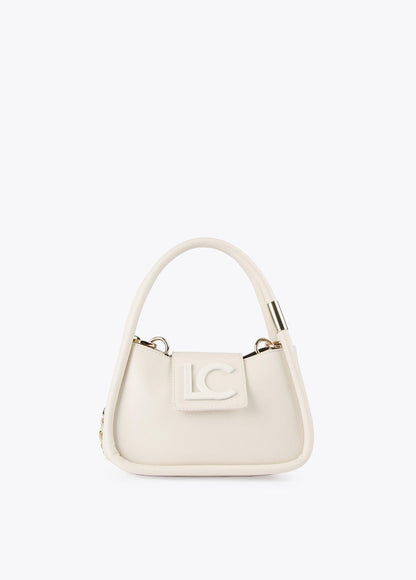12427010-Mini crossbody bag with piping and logo-Raw