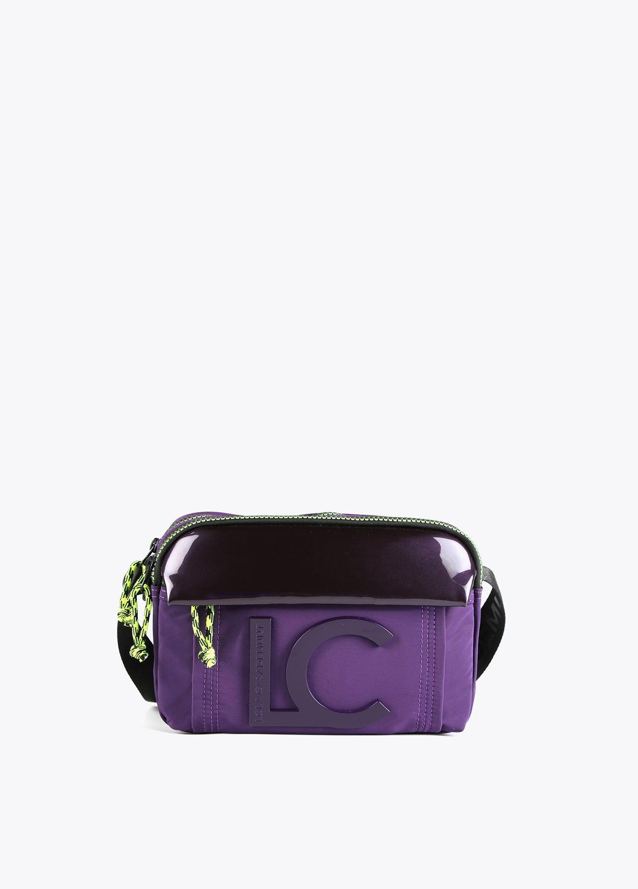 12427011-Neon logo crossbody bag-Lilac