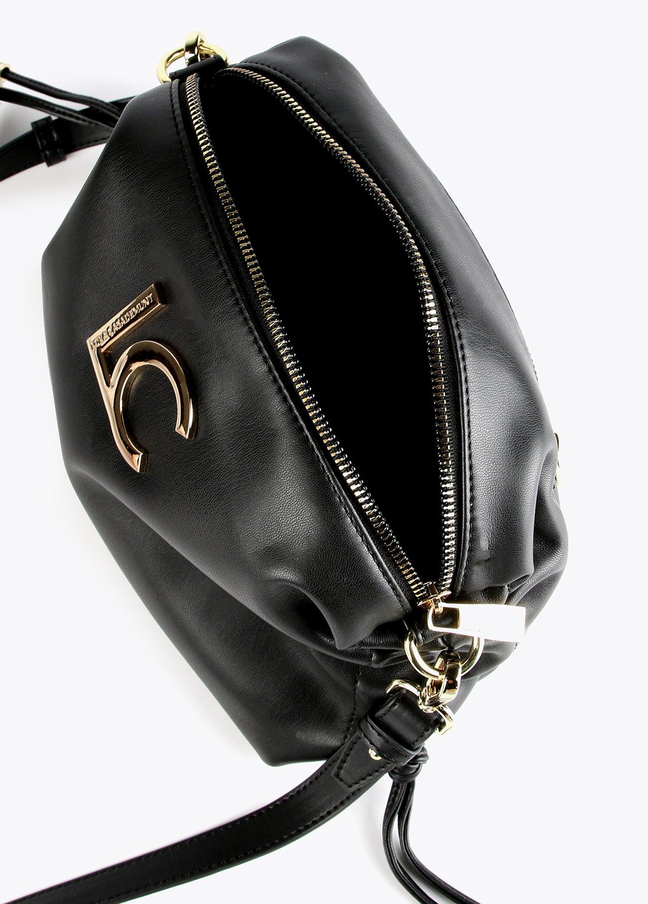 12427012-Adjustable side crossbody bag-Black