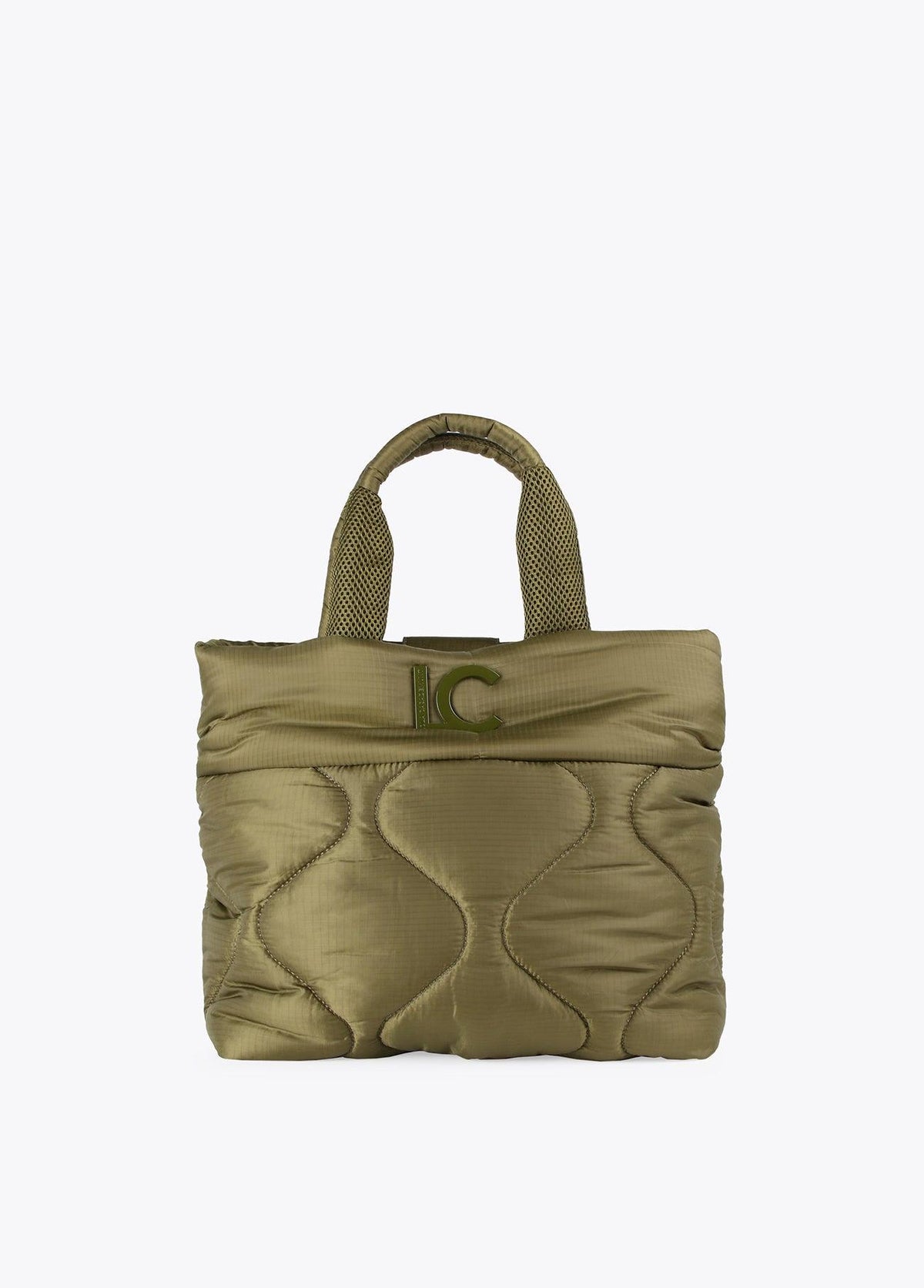 12427018-Quilted crossbody bag  -Kaki