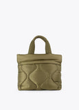 12427018-Quilted crossbody bag  -Kaki